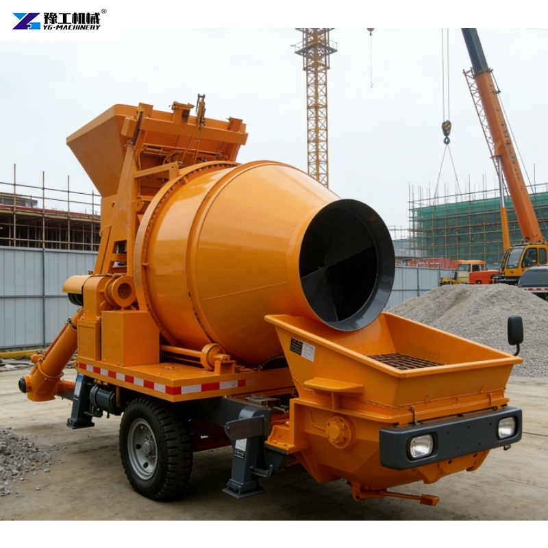 Concrete Mixer Machine - Высокоэффективный бетононасос и бетоносмеситель: Интегрированная машина