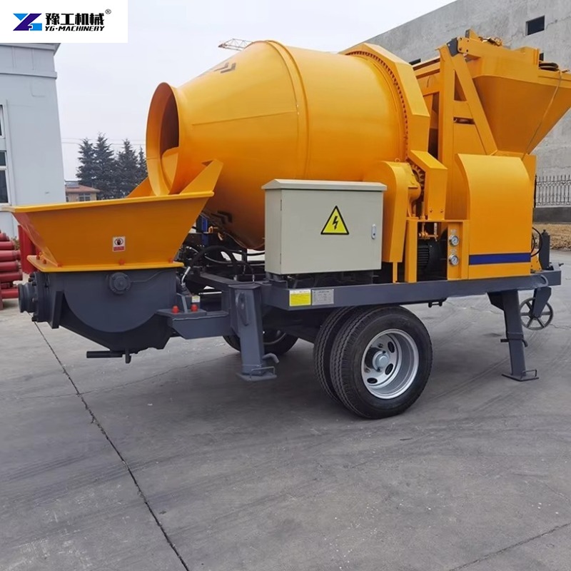 Прицепной электрический бетоно – обзор и цена Concrete Mixer Machine