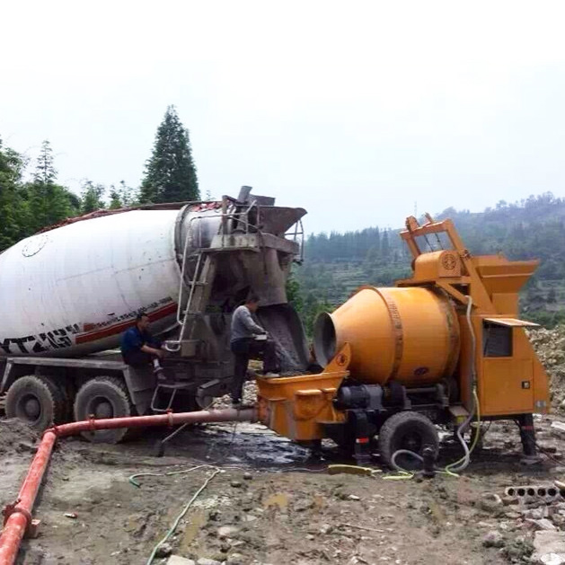 Бетоносмеситель YG с насосом,  – обзор и цена Concrete Mixer Machine