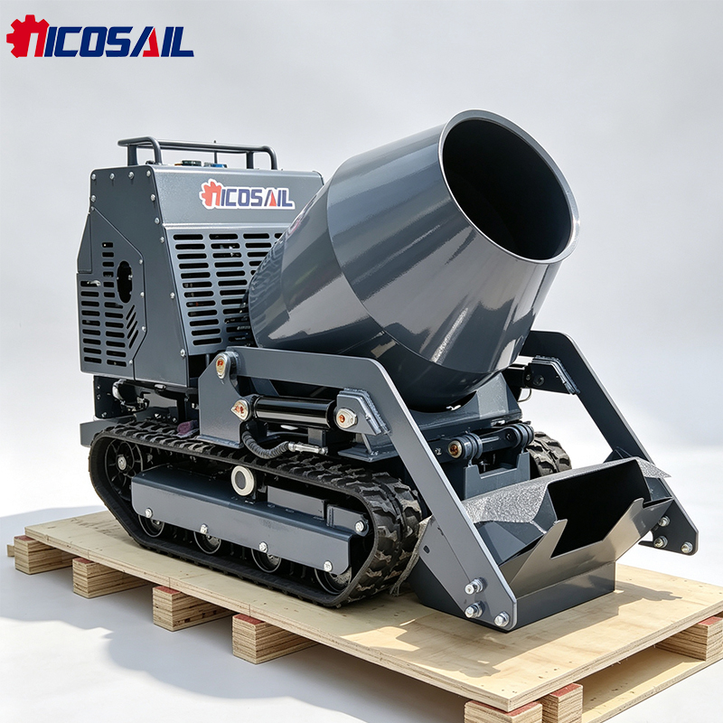 Мини-самосвал-миксер на гусени – обзор и цена Concrete Mixer Machine
