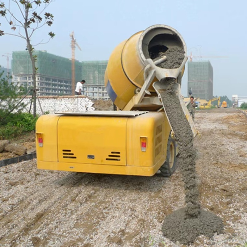 Самозагружающийся бетоносмесит – обзор и цена Concrete Mixer Machine