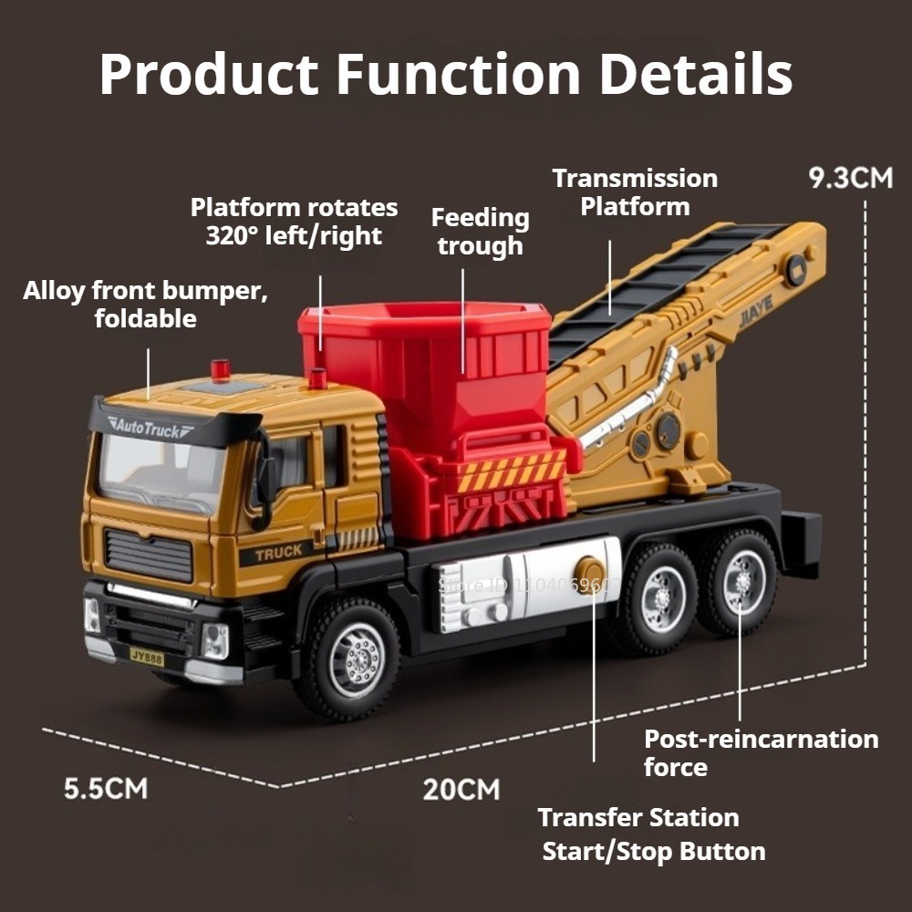 Модель грузовика-пескоубороччи – обзор и цена Concrete Mixer Machine