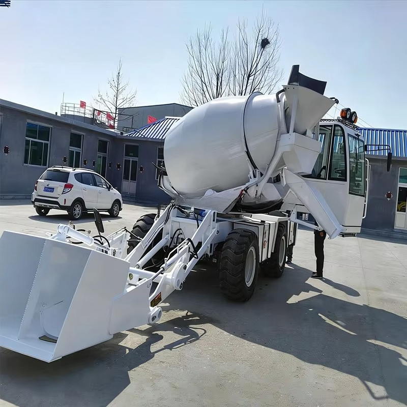 Самозагружаемый мобильный бето – обзор и цена Concrete Mixer Machine